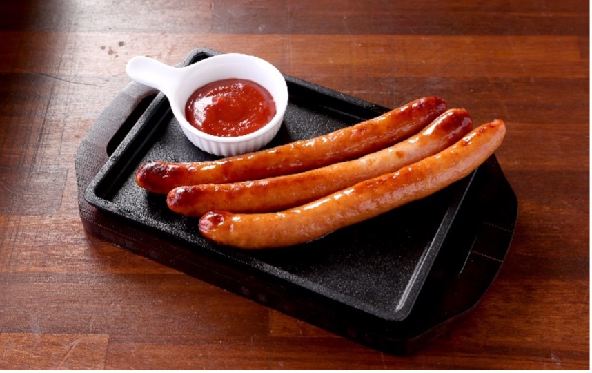 ロングソーセージ焼き