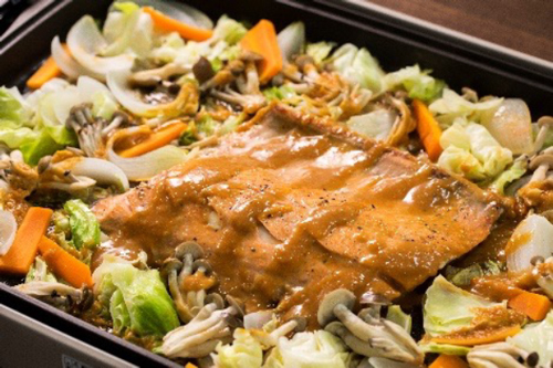 秋鮭のチャンチャン焼き②