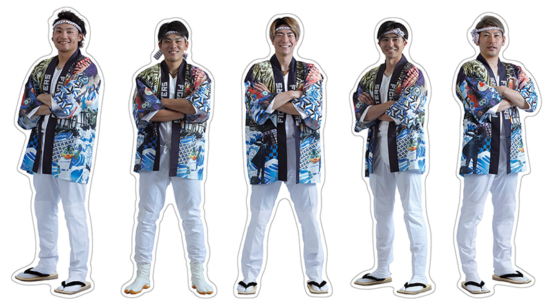 超夏ハッピダイカットステッカー