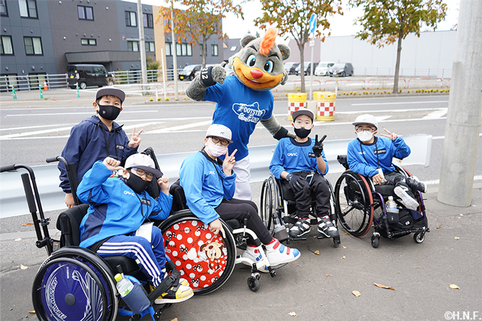 B・Bと写真撮影風景