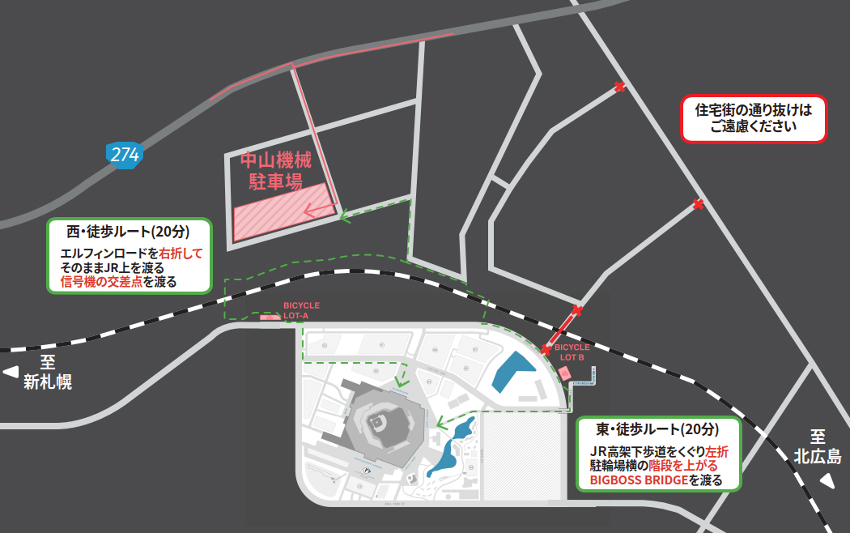 中山機械(株)駐車場MAP