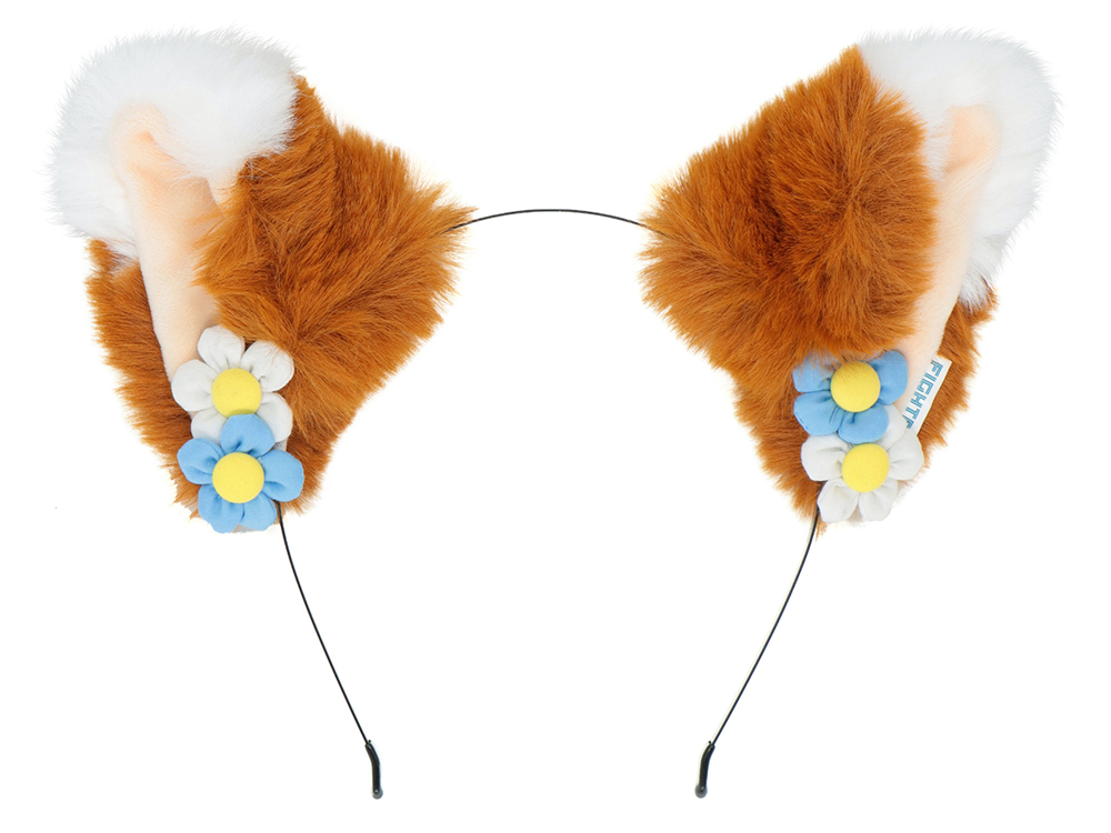 きつねみみカチューシャ フラワーVer.