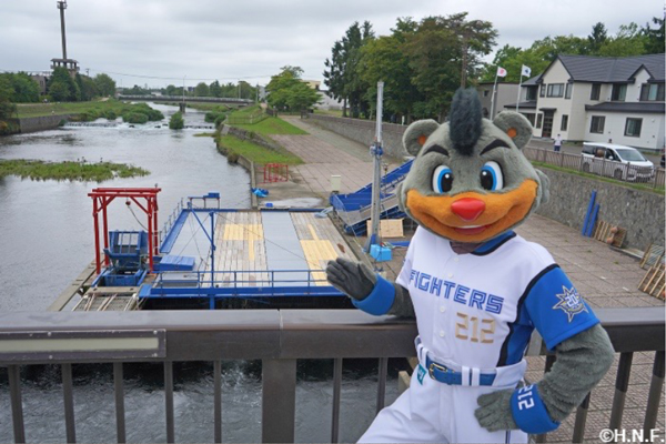 B・B　千歳川のインディアン水車