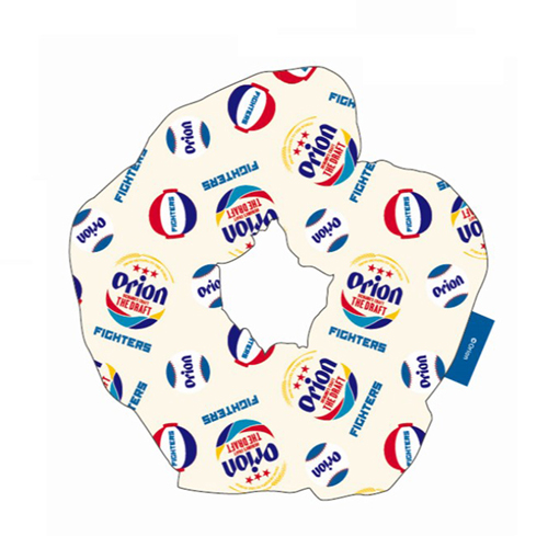 ちりめん風総柄シュシュ