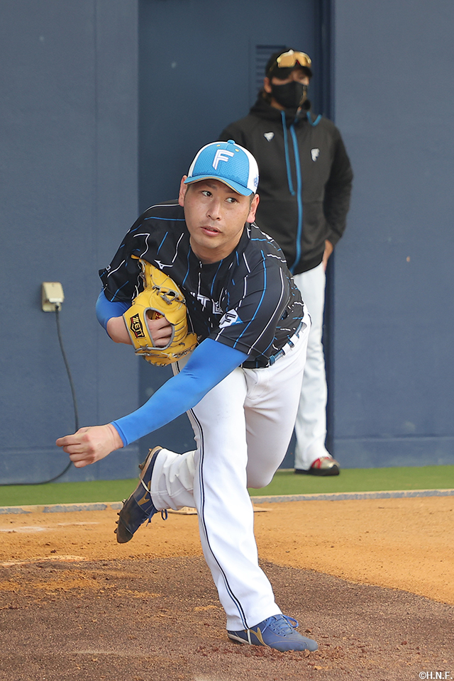 加藤貴投手と新庄監督