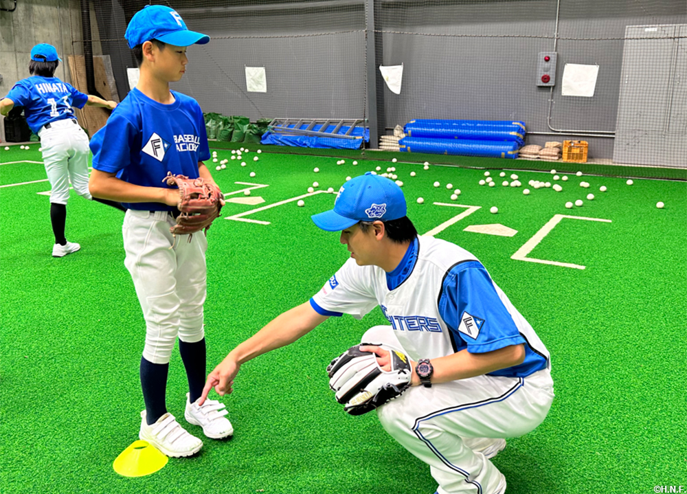 ファイターズ・ベースボールアカデミー 練習風景02