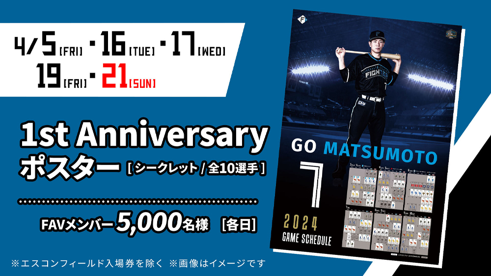 1st Anniversaryポスター