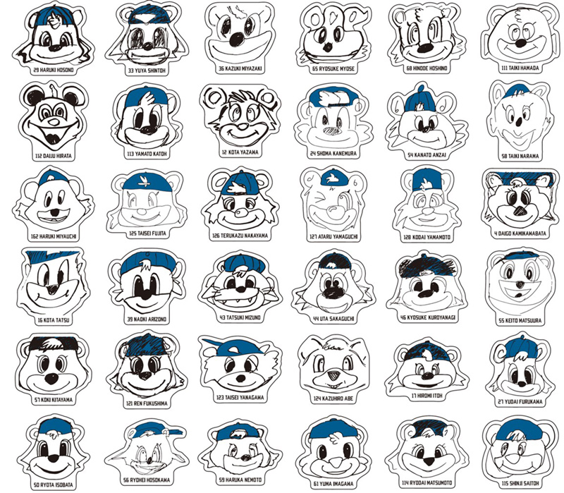 C・B似顔絵ステッカー