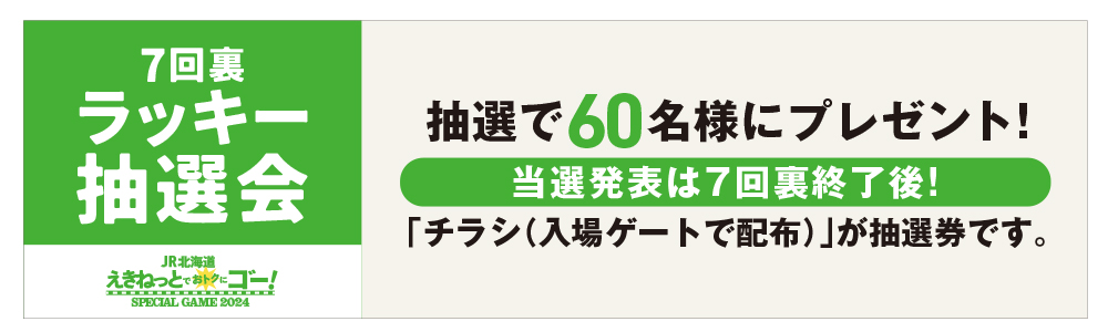 JR北海道えきねっとでおトクにゴー！抽選会