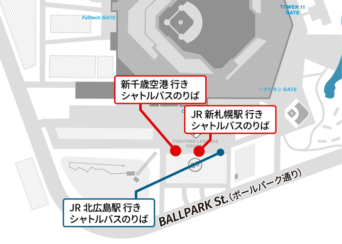 新札幌↔FビレッジMAP