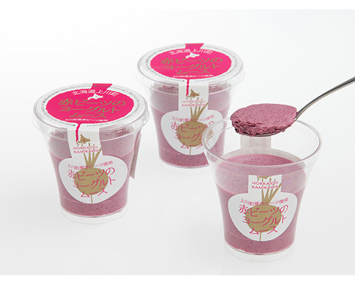 赤ビーツのヨーグルトムース