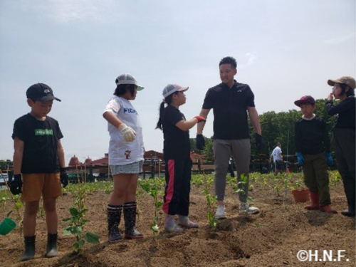 北海道農業を体験の様子①
