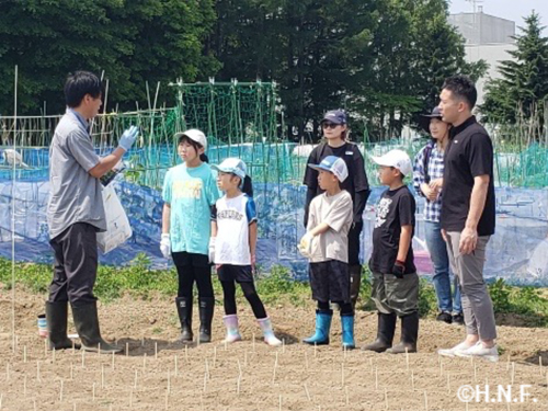 北海道農業を体験の様子⑨