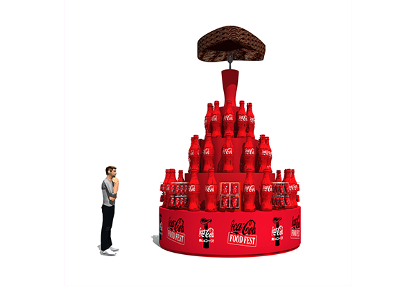 北海道限定「肉にはコーク！」カップ受け取り場所