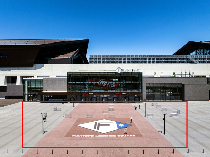 エスコンフィールドHOKKAIDO Coca-Cola GATE前特設ステージ