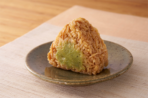 だしとわさびのそうめん風おにぎり