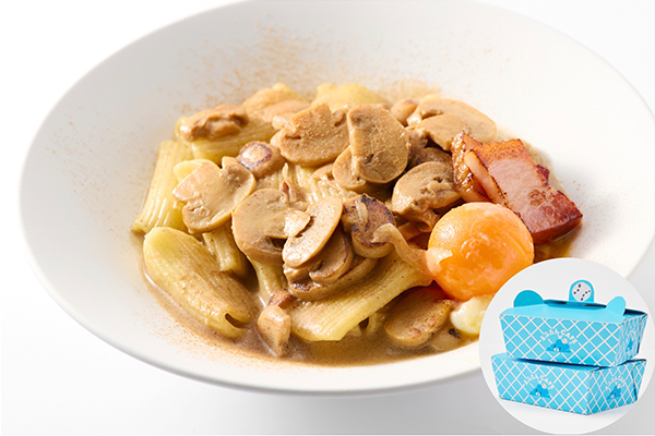 えふたんのマッシュルームクリームパスタ