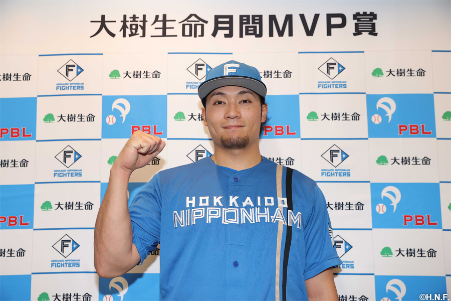 2024年度9,10月度大樹生命月間MVP賞 伊藤大海投手