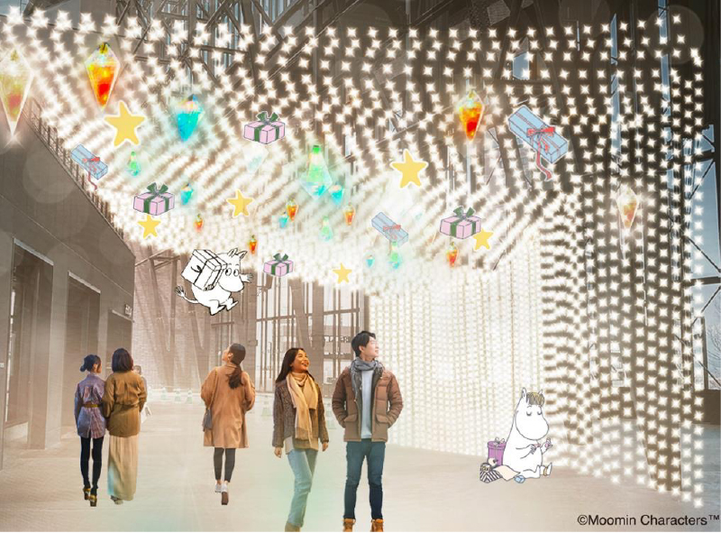 雪の夜のスターダストトンネル