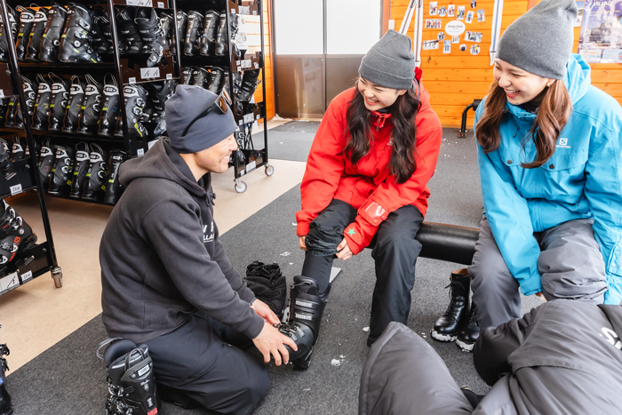 用具選びの様子