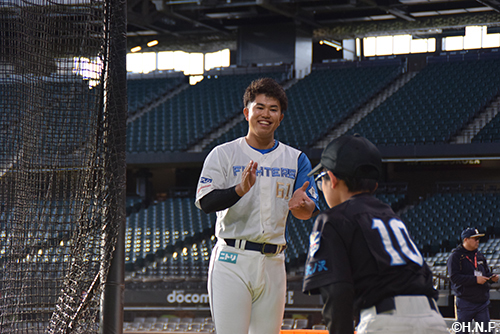 今川選手による指導