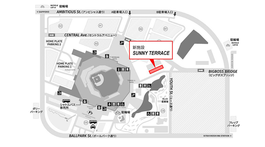 SUNNY TERRACE案内地図