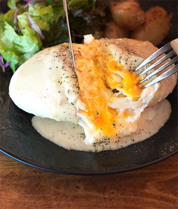 白いオムライス