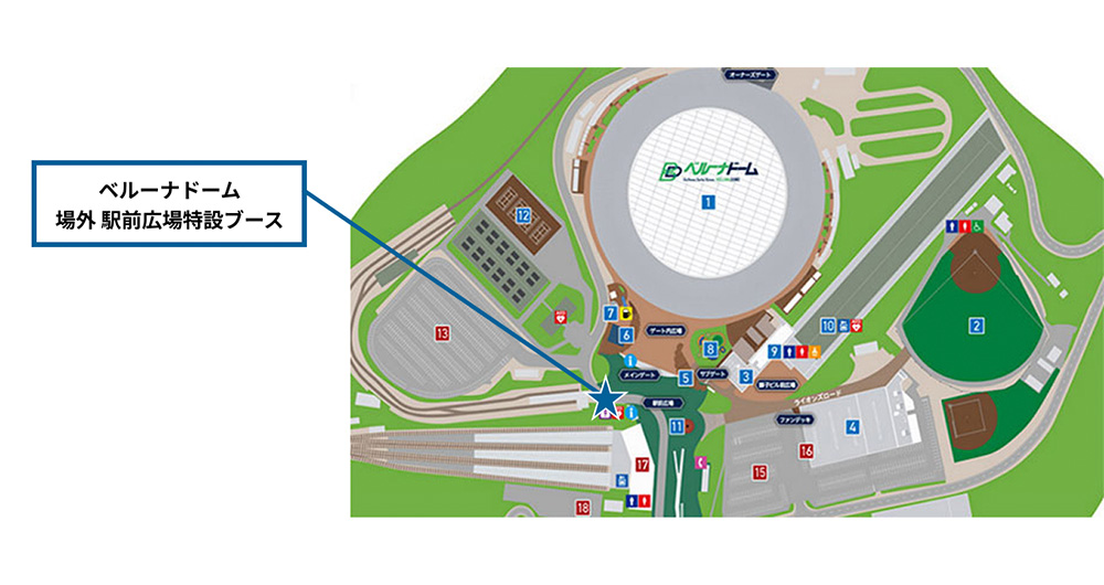 ベルーナドーム場内図