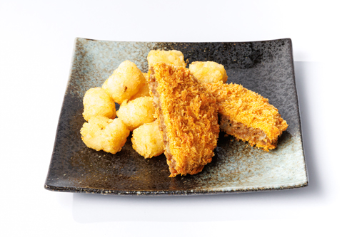 アゲアゲ和牛メンチカツ&ポテト