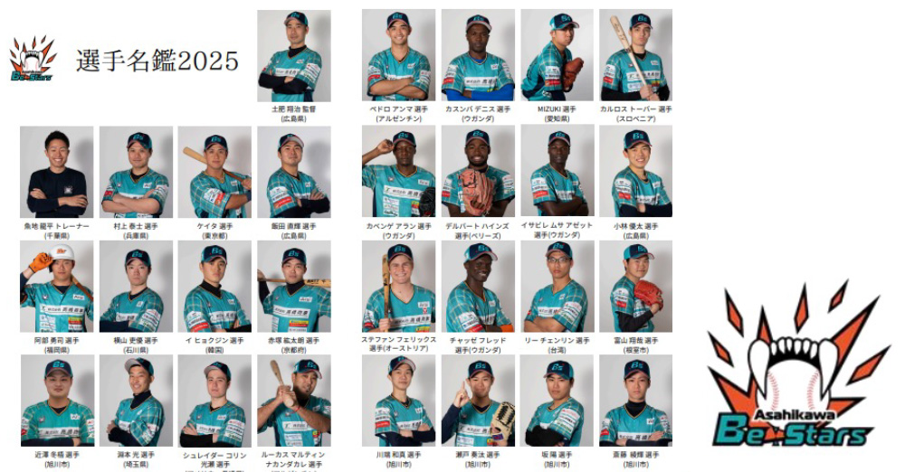 旭川BeːStars選手一覧