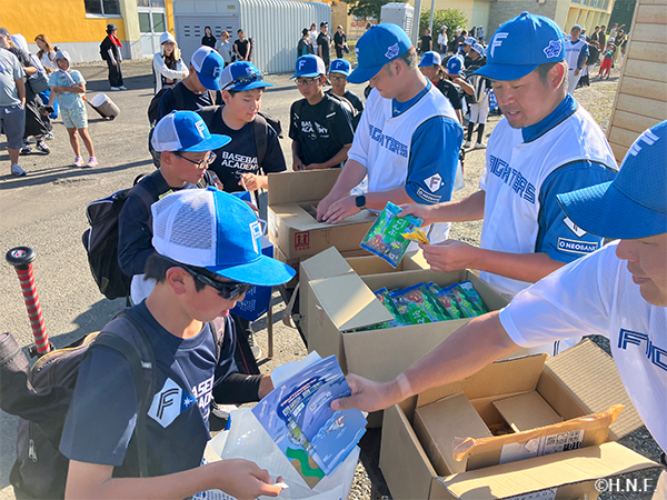 ファイターズベースボールアカデミーの様子