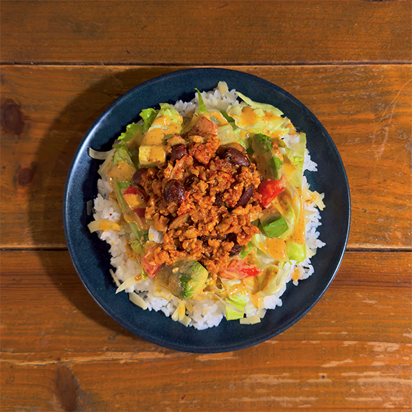 地鶏タコライス 十勝ラクレットチーズ