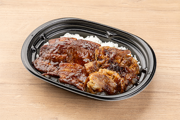 万波中正選手のホームラン肉盛り丼