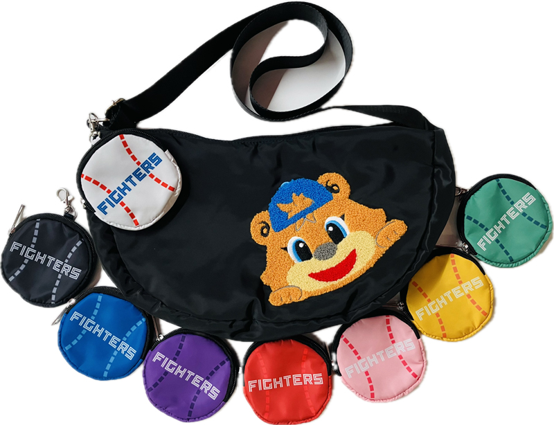 もこもこC・Bのラウンドショルダーバッグ（ミニポーチ付）のイメージ