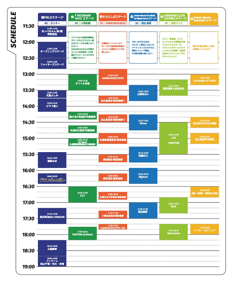 タイムスケジュール