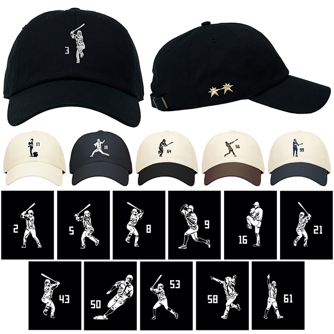 選手デザイン刺繍キャップ