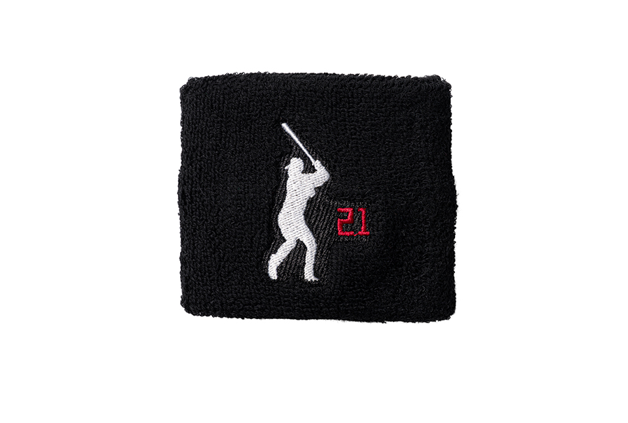 清宮選手シルエット刺繍リストバンド