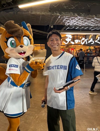 Fビレッジレポーター体験の様子