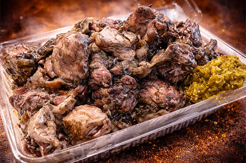 津城の炭火焼鶏