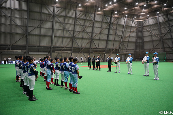 北海道日本ハムファイターズJr.活動の様子