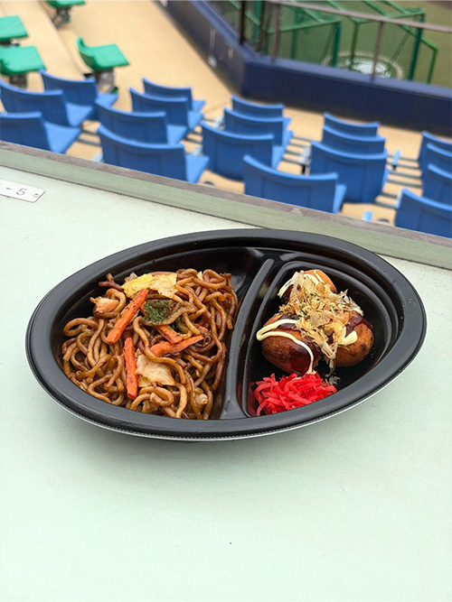 「エドポロ選手のごっつ「うめエド」やきそば&たこやきホームランセット」