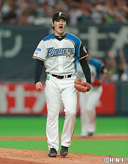 有原航平投手が7月度『日本生命月間MVP賞』（投手部門）を受賞