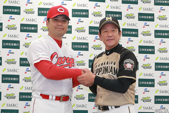 マツダスタジアムで最終調整。明日いよいよ日本シリーズが開幕