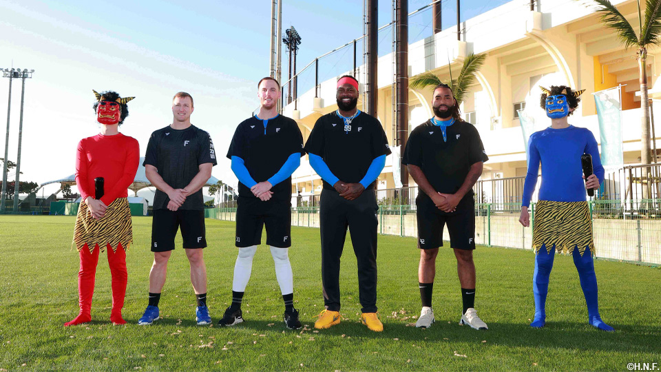 新外国人選手と豆まき02