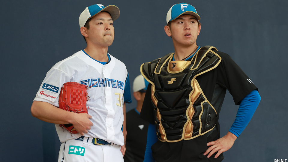 黒木投手と清水選手