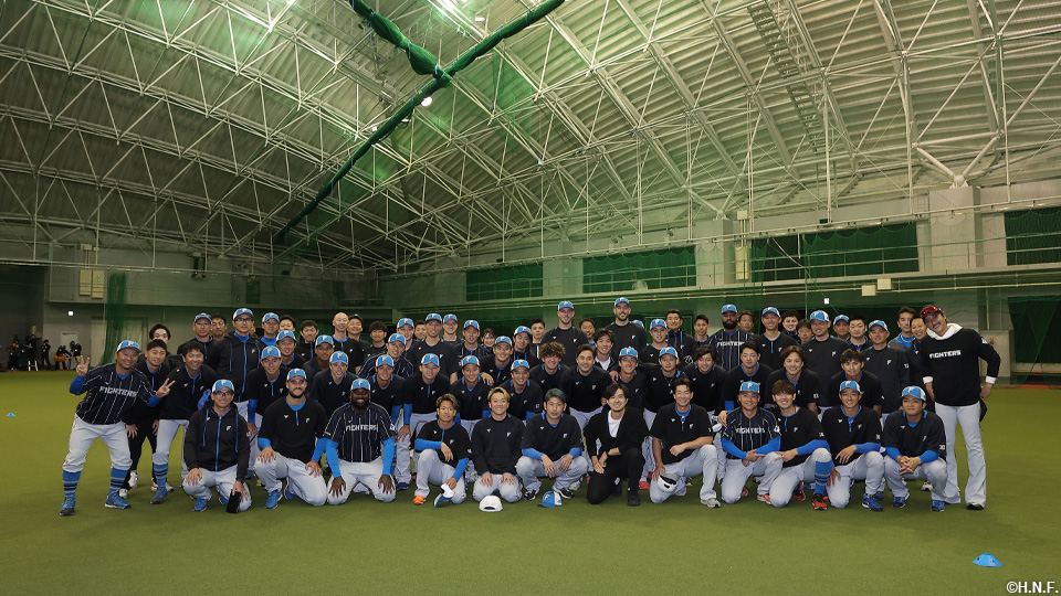 挨拶に訪れた上沢投手01