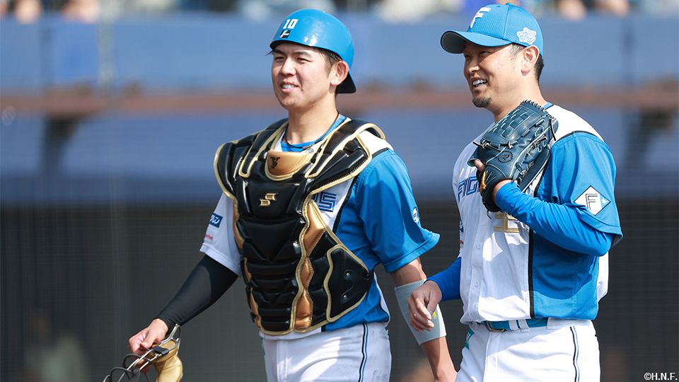 清水選手と池田投手