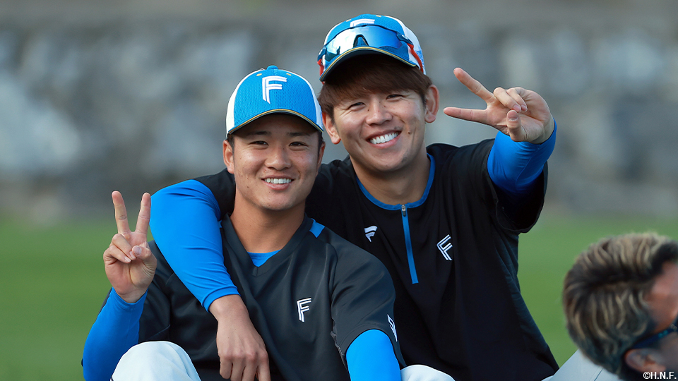 奈良間選手と清水選手