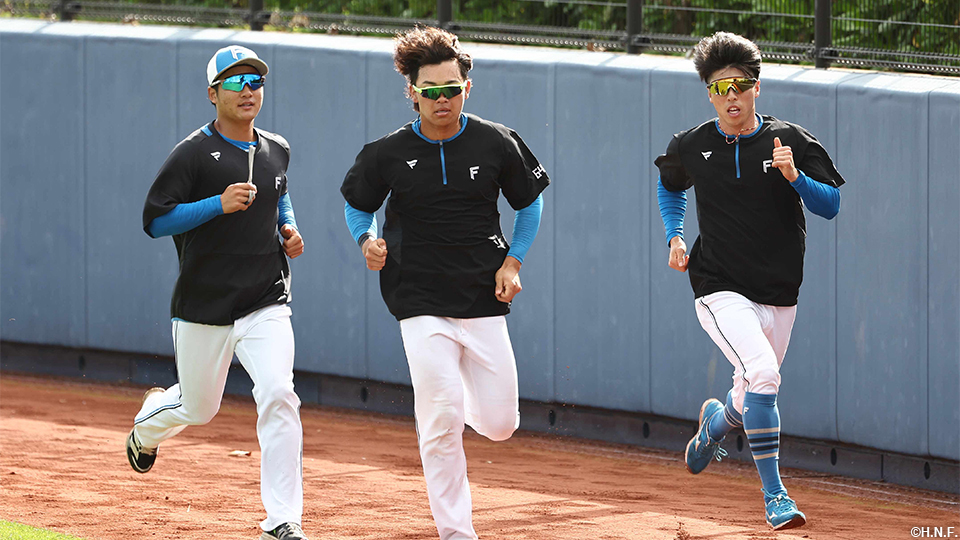 奈良間選手、田宮選手、五十幡選手