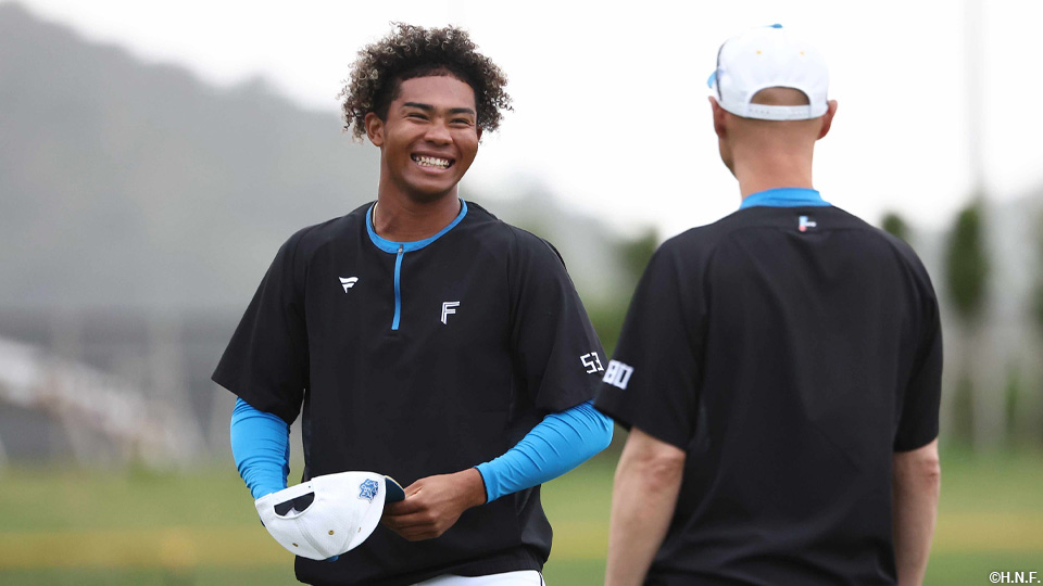 水谷選手と森本コーチ